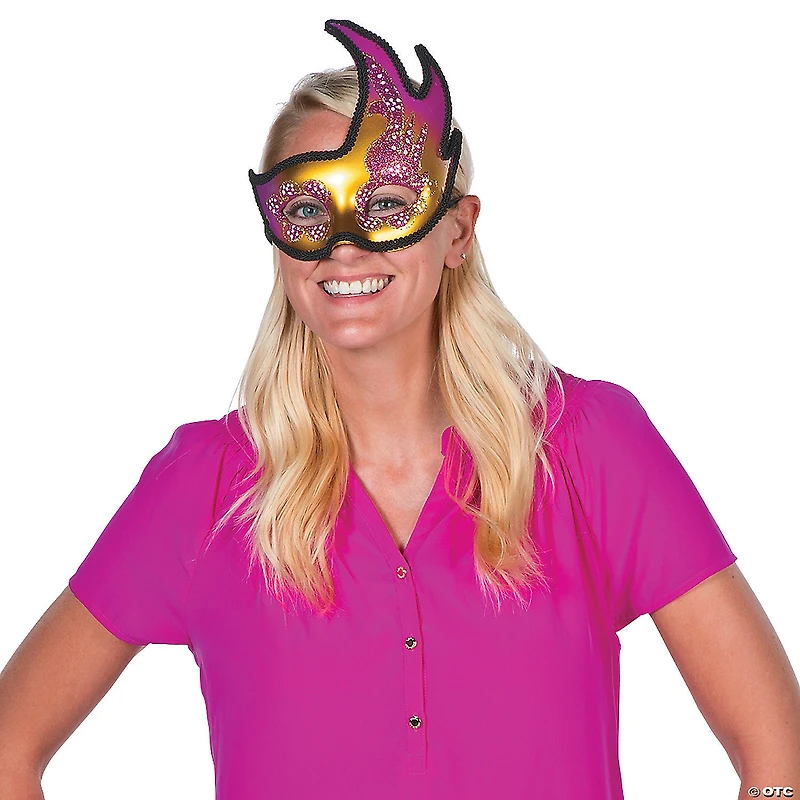 Mardi Gras Winged Masks - 6 Pc.