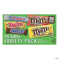 MARS Chocolate Full Size Candy Bars Variety Pack - 30 Count Box