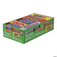MARS Chocolate Full Size Candy Bars Variety Pack - 30 Count Box