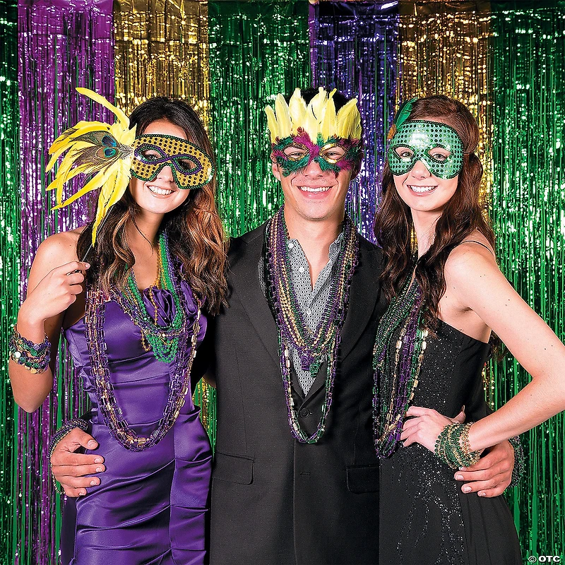 Masquerade Mask & Bead Assortment - 60 Pc.