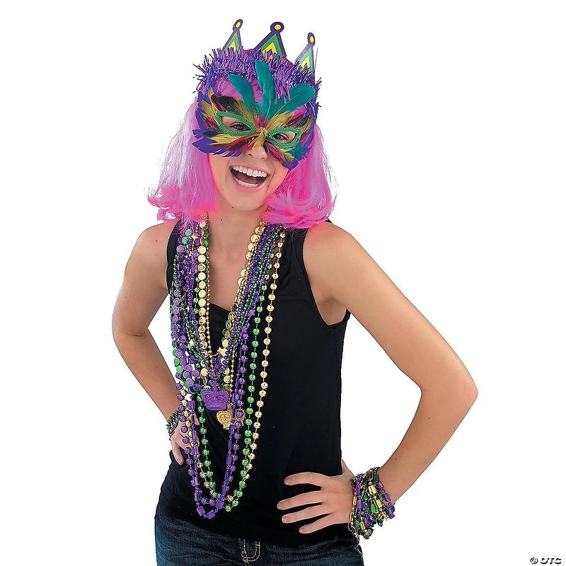 Mega Bulk 500 Pc. Mardi Gras Bead Necklace Assortment