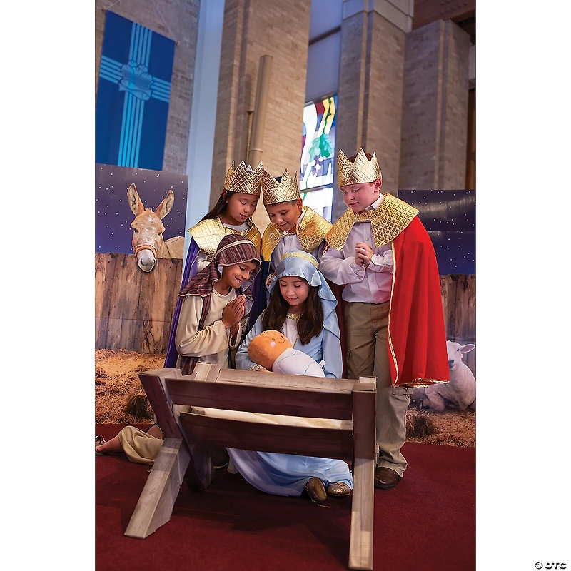 Mega Nativity Pageant Costume & Props Kit with Script - 46 Pc.
