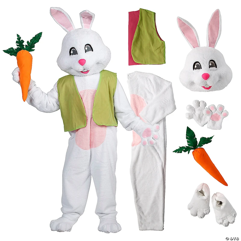 Men’s Easter Bunny Costume with Vest & Carrot