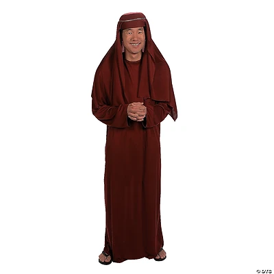 Men's Maroon Robe and Hat Nativity Costume