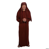 Men's Maroon Robe and Hat Nativity Costume