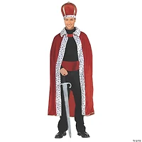 Men's Robe and Crown King Costume