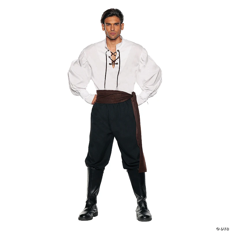 Men's White Renaissance Costume Shirt