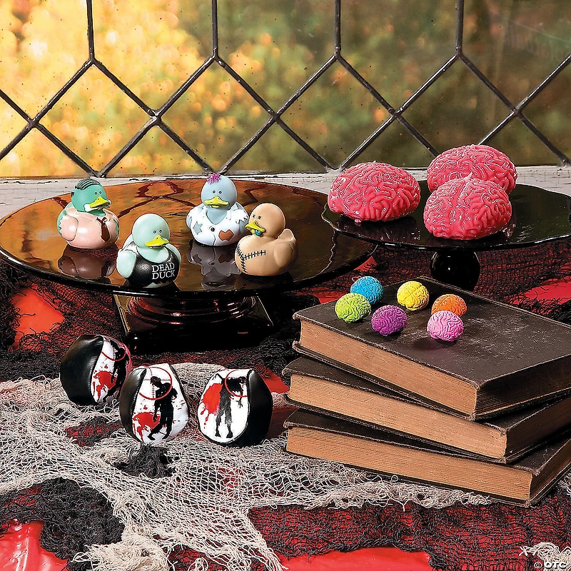 Mini Brain-Shaped Erasers - 24 Pc.