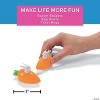 Mini Bunny in Carrot Pull-Back Toys - 12 Pc.