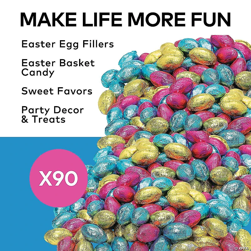 Mini Chocolate Easter Eggs - 60 Pc.