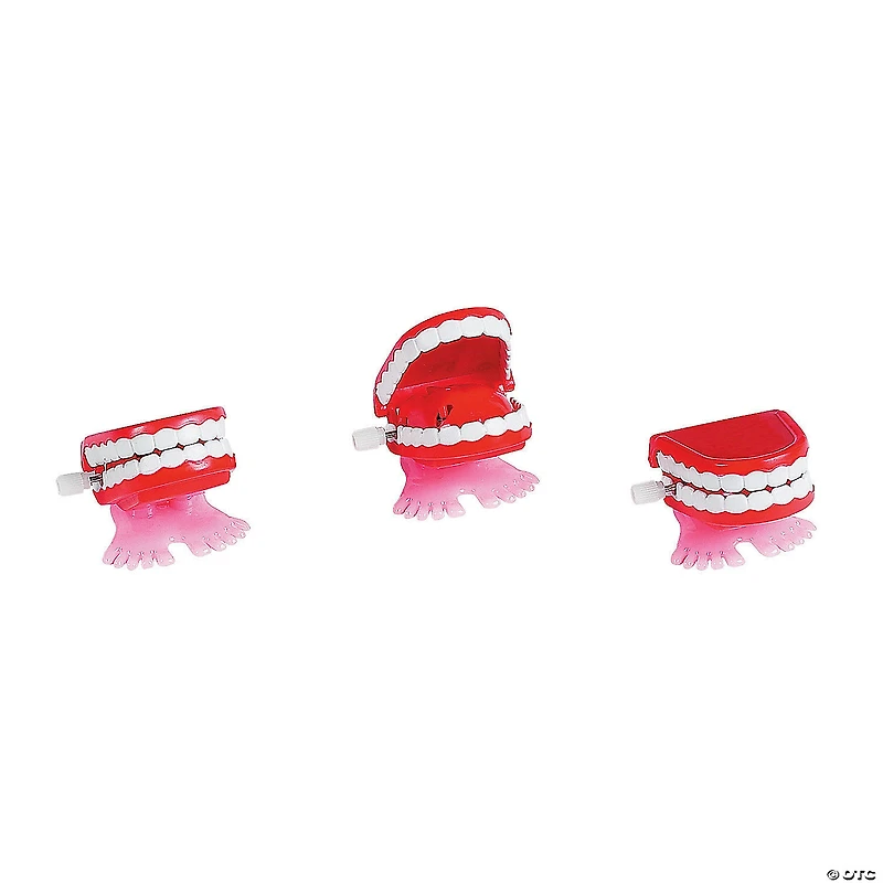 Mini Chomping Teeth Wind-Ups - 12 Pc.