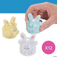 Mini Easter Bunny Pull-Back Toys - 12 Pc.