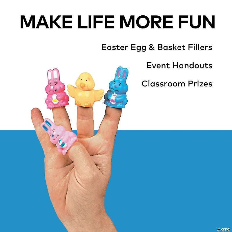 Mini Easter Finger Puppets - 24 Pc.