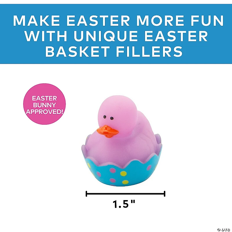 Mini Easter Rubber Ducks - 24 Pc.