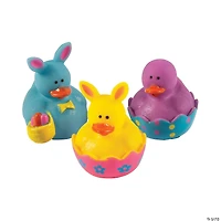 Mini Easter Rubber Ducks - 24 Pc.