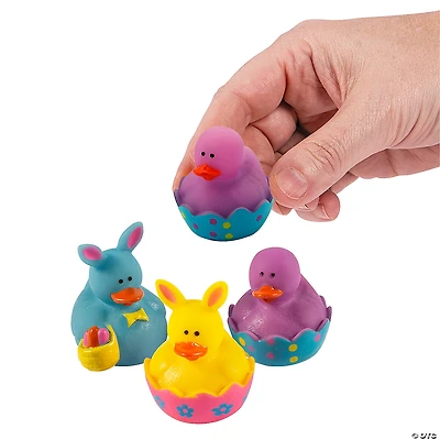 Mini Easter Rubber Ducks - 24 Pc.
