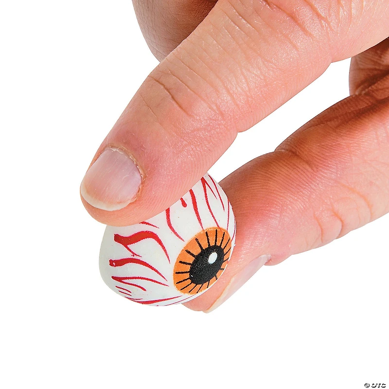 Mini Eyeball Erasers - 24 Pc.