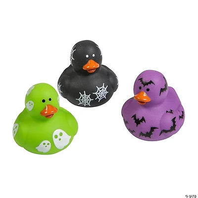 Mini Halloween-Printed Rubber Ducks