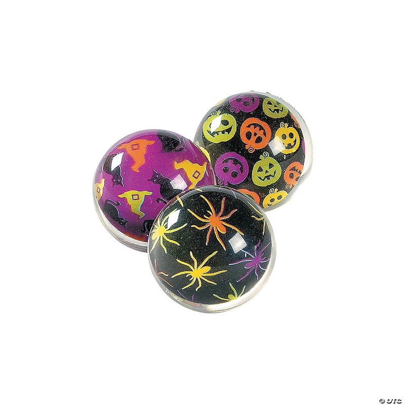 Mini Iconic Halloween Bouncy Ball Assortment - 12 Pc.