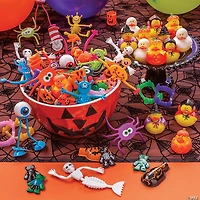 Mini Jack-O'-Lantern Rubber Ducks - 12 Pc.