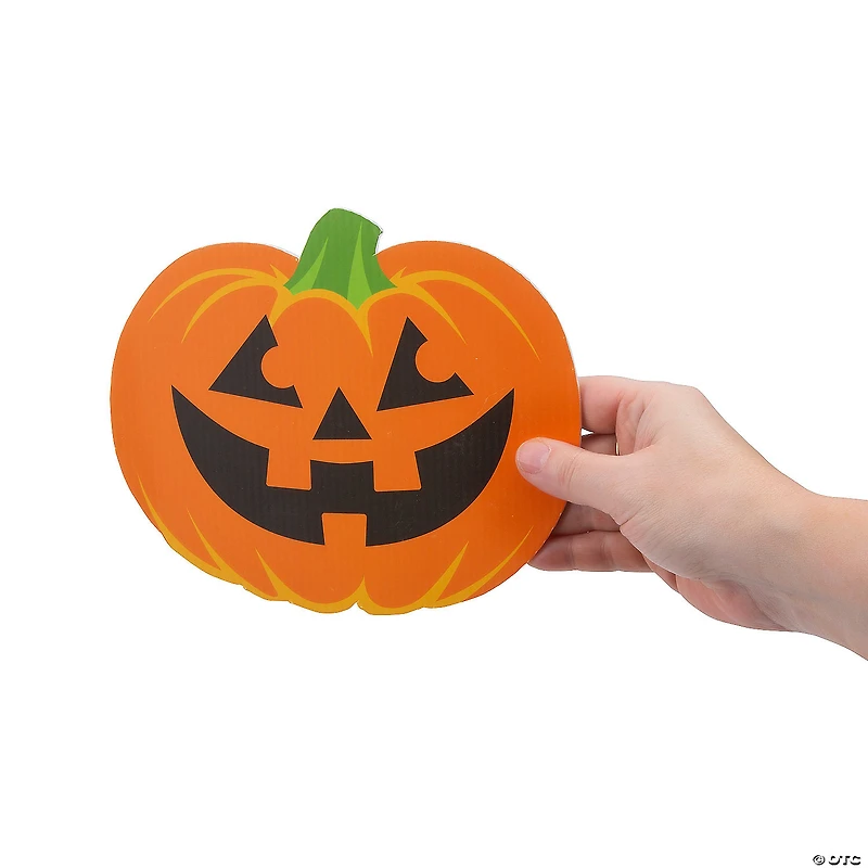 Mini Jack-O’-Lantern Yard Signs - 24 Pc.