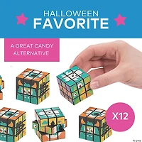 Mini Monster Puzzle Cubes - 12 Pc.