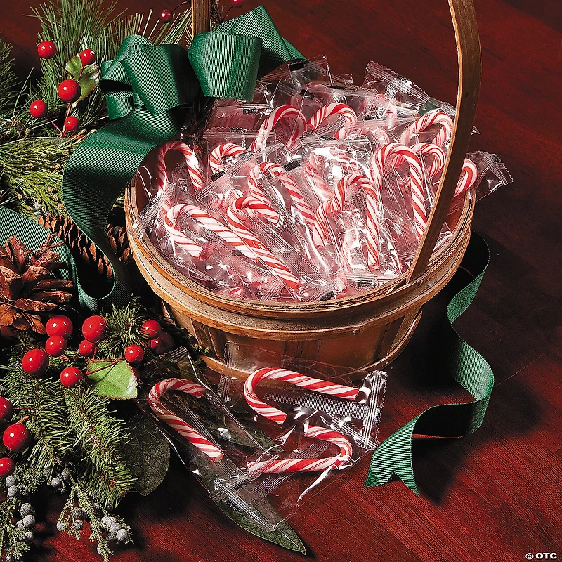 Mini Peppermint Candy Canes - 100 Pc.