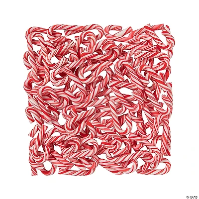 Mini Peppermint Candy Canes - 100 Pc.