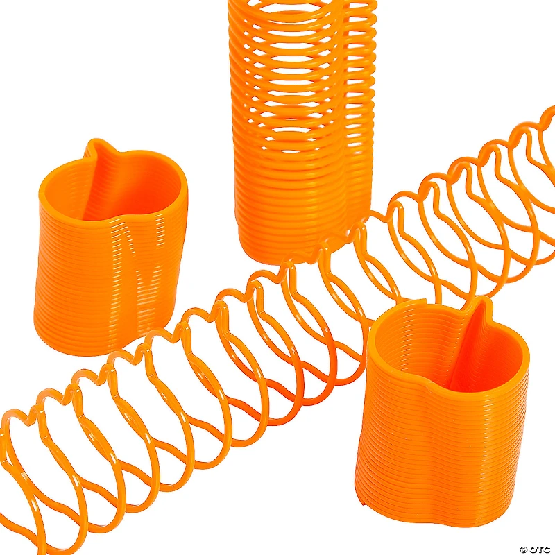 Mini Pumpkin-Shaped Orange Plastic Magic Springs