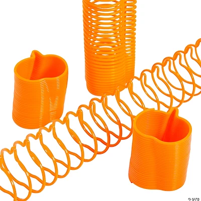 Mini Pumpkin-Shaped Orange Plastic Magic Springs