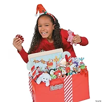 Mini Santa Hat Headbands - 6 Pc.