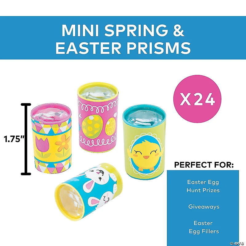 Mini Spring & Easter Prisms - 24 Pc.