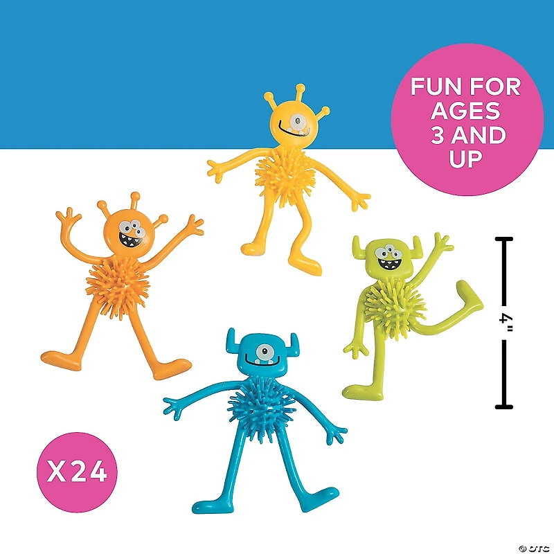 Monster Porcupine Bendables - 24 Pc.