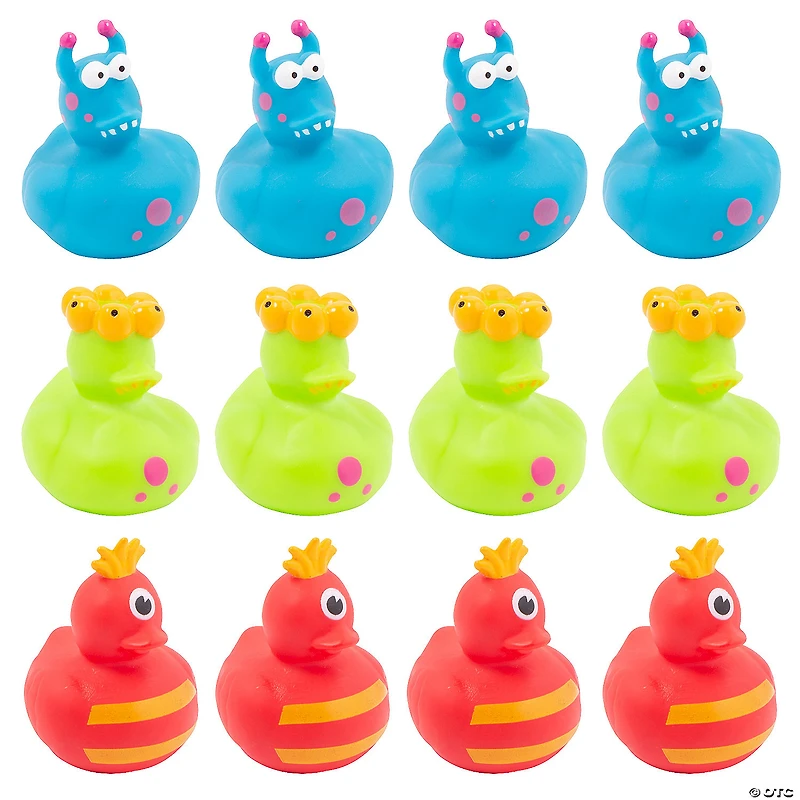Monster Rubber Ducks - 12 Pc.