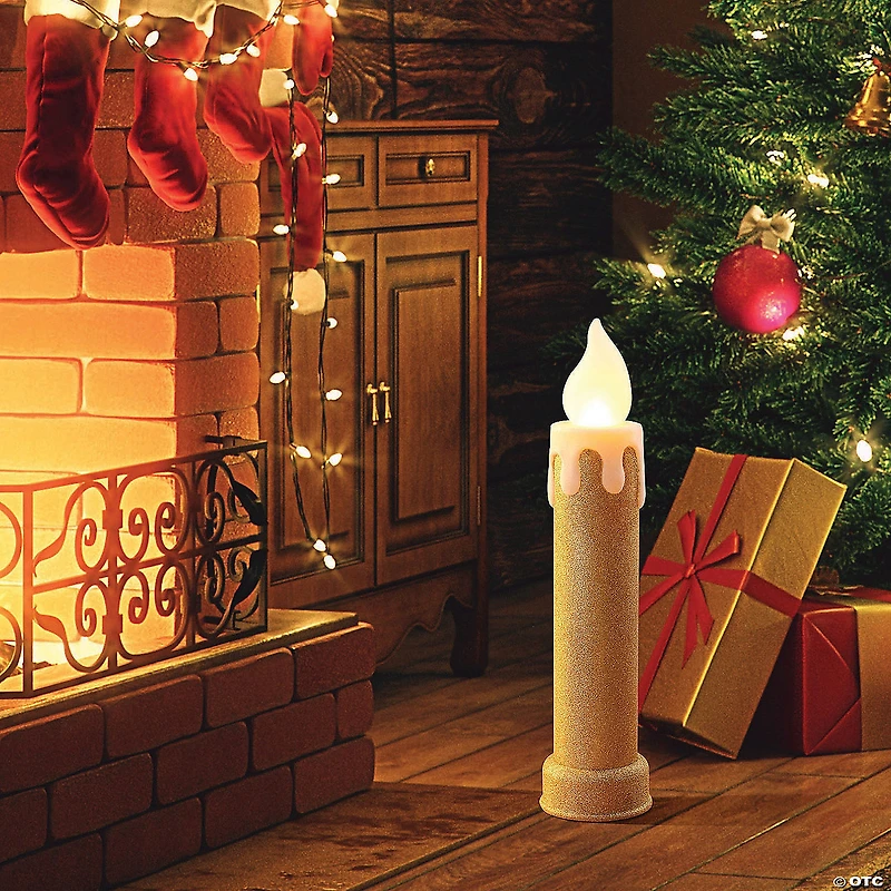 Mr. Christmas Gold Blow Mold Candle