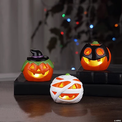Mr. Halloween Illuminated Pumpkin Halloween Decorations