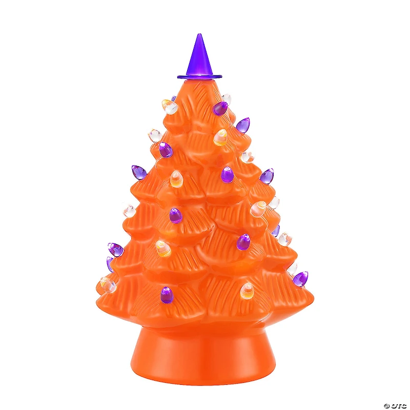 Mr. Halloween Orange Halloween Tree Tabletop Decoration