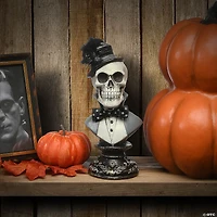 National Tree Company 10 in. Dapper Skull Bust