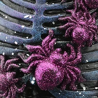 National Tree Company 10 in. LED Lit Purple Galaxy Skeleton