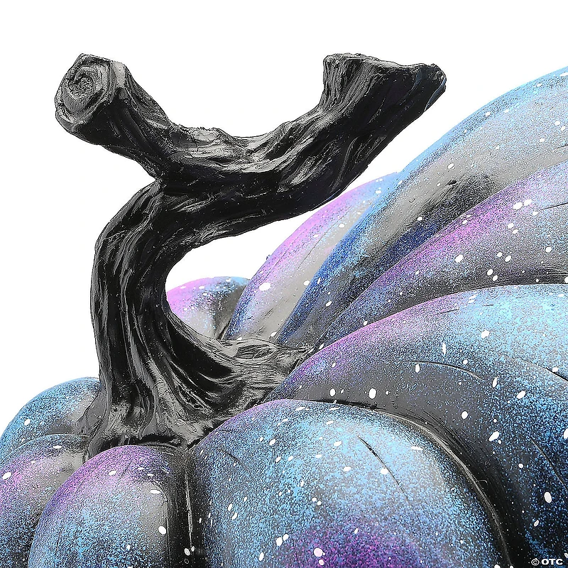 National Tree Company 10 in. Purple Galaxy Pumpkin Decor