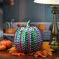 National Tree Company 10" Iridescent Pumpkin Decoration