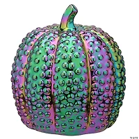 National Tree Company 10" Iridescent Pumpkin Decoration