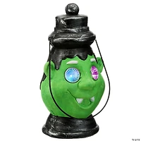 National Tree Company 12" Green Ghoul Lantern with LED Lights