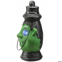 National Tree Company 12" Green Ghoul Lantern with LED Lights