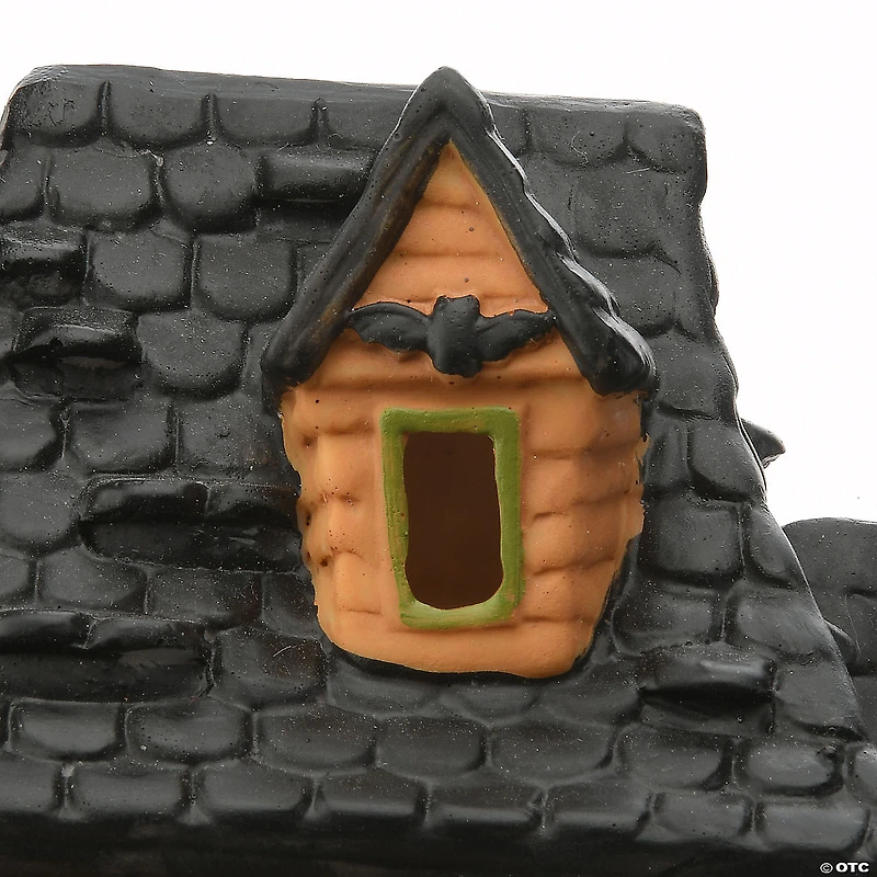 National Tree Company 12 in. Haunted House with Tower and LED Light