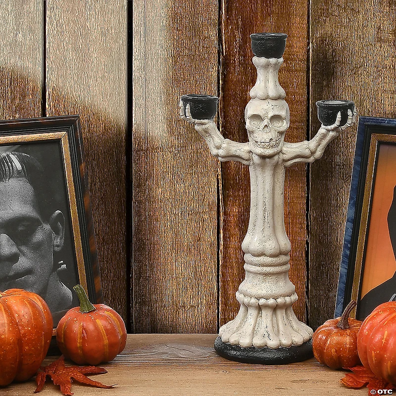 National Tree Company 12 in. Skeleton Candelabra
