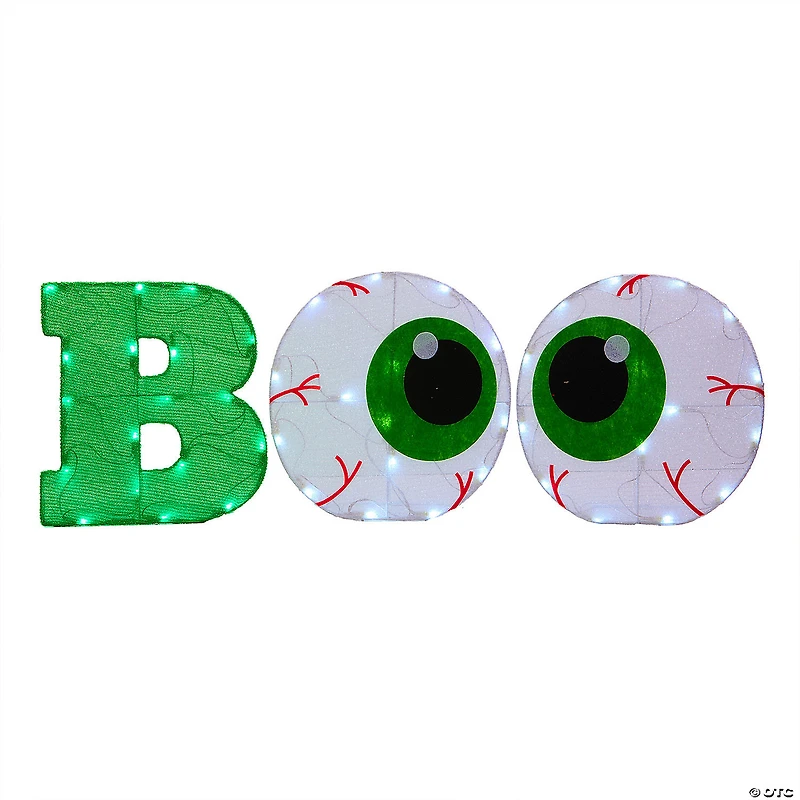 National Tree Company 14" Halloween BOO Sign, LED Lights, UL