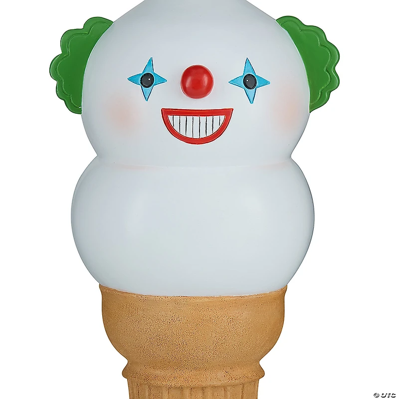 National Tree Company 14" I-Scream Cone, Creepy Clown Halloween Tabletop Decoration