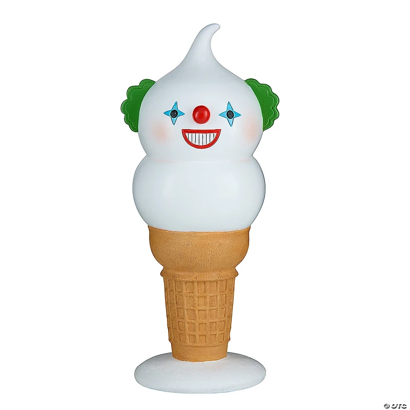 National Tree Company 14" I-Scream Cone, Creepy Clown Halloween Tabletop Decoration