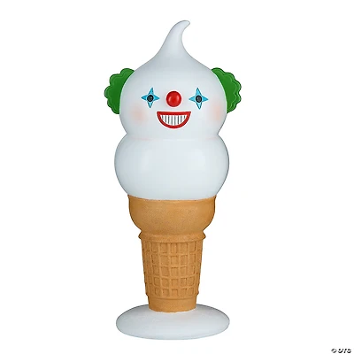 National Tree Company 14" I-Scream Cone, Creepy Clown Halloween Tabletop Decoration